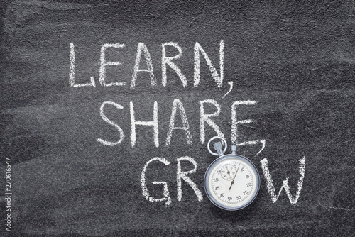 learn, share, grow watch photo