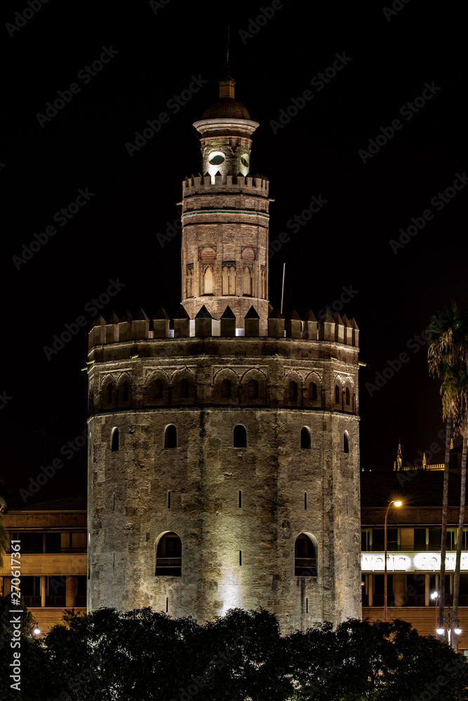 tower at night