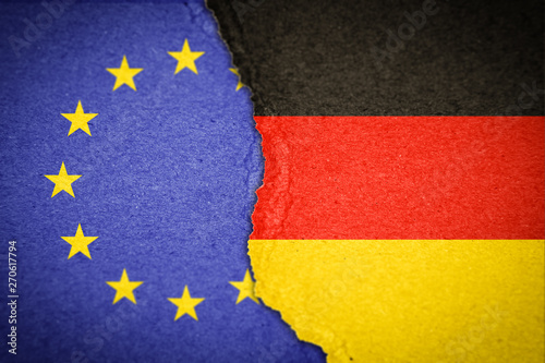 Concept of Germany leaving EU - Dexit