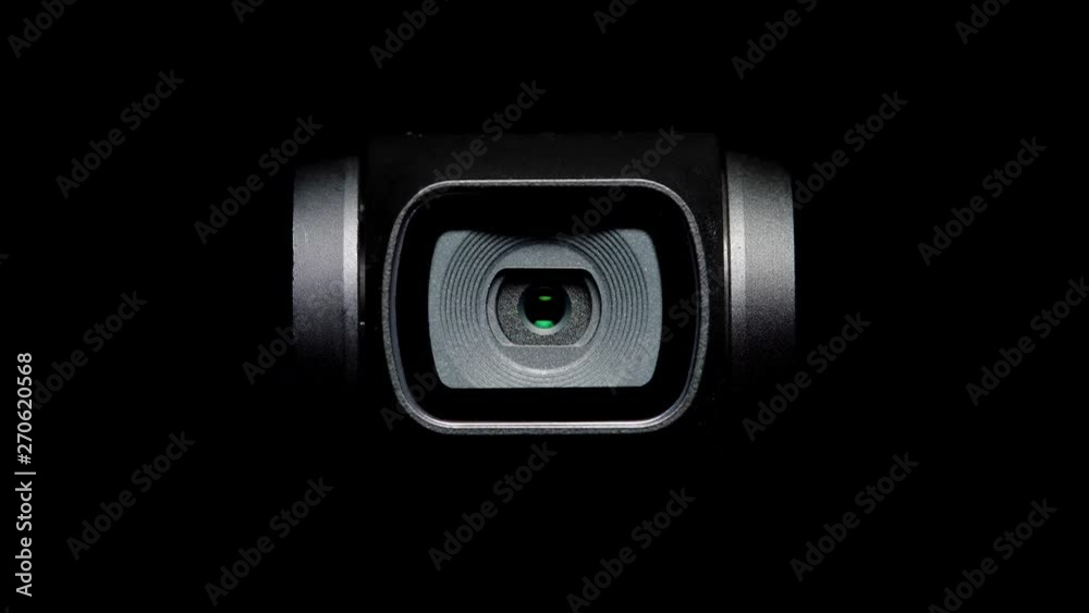 Front view of digital robotics camera lens.