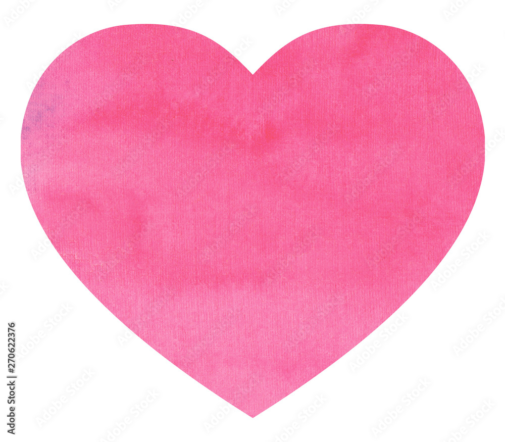  pink abstract watercolor heart