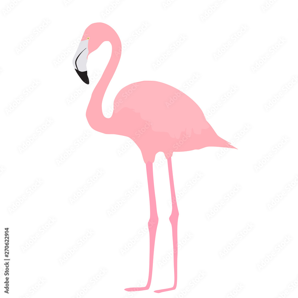 Pink Flamingo icon isolated on white background, vector eps 10 Pink Flamingo icon isolated on white background, vector eps 10