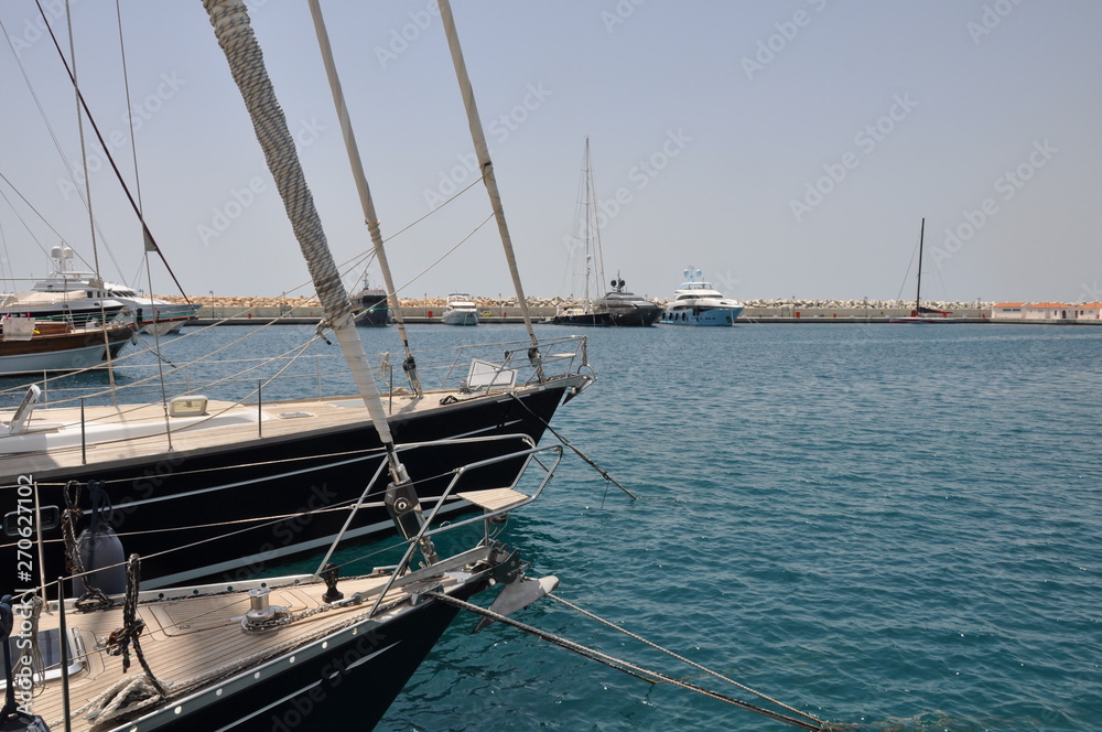 Fototapeta premium The beautiful Limassol Marina in Cyprus