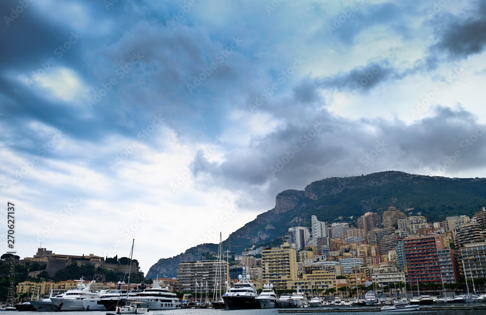 the port of montecarlo full of yachts