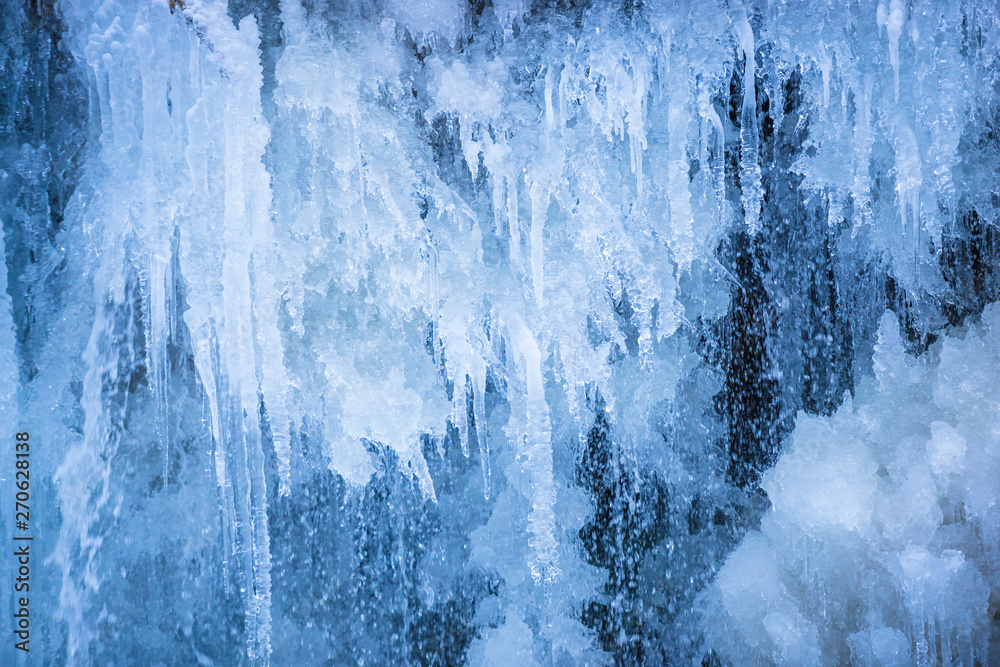 Icicles inside of the forest Icicles inside of the forest