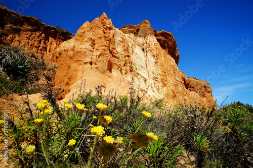 Praia da Falesia - Falesia beach in Algarve, Portugal. © Elena Krivorotova