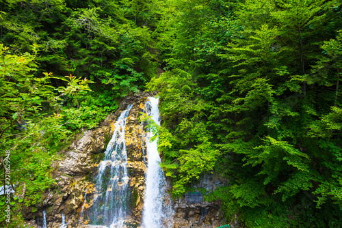 Amazing waterfall in Bucegi Mountaiuns, Urlatoarea waterfall photo