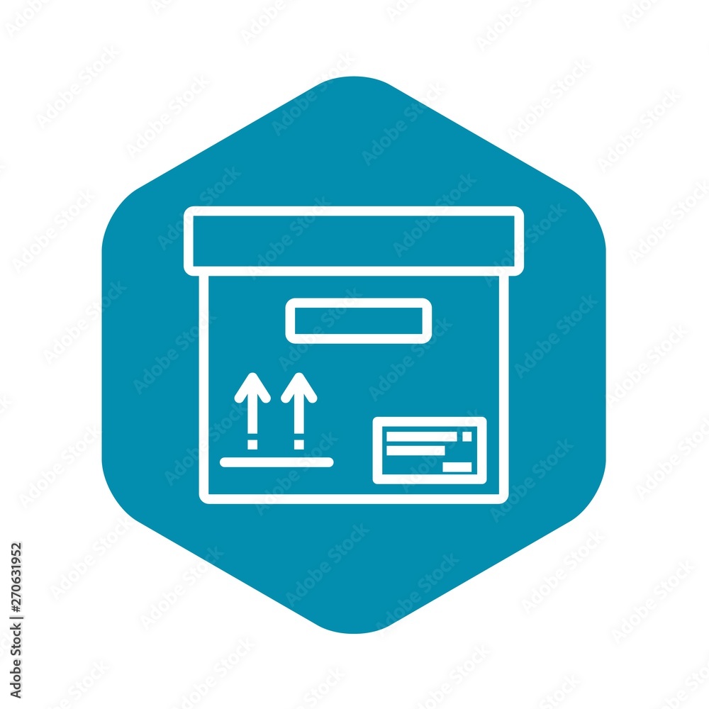 Delivery box icon. Outline delivery box vector icon for web design isolated on white background Delivery box icon. Outline delivery box vector icon for web design isolated on white background