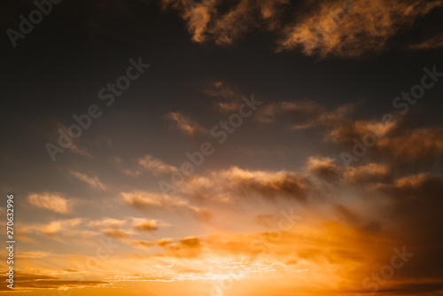 colored sunset sky photo