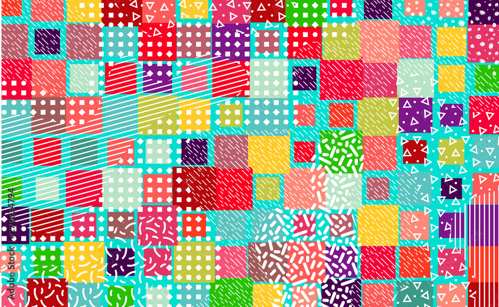Colorful mempis design background Colorful mempis design background