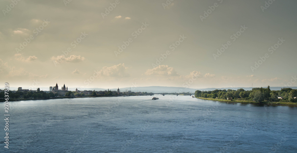 Mainz und Brücke