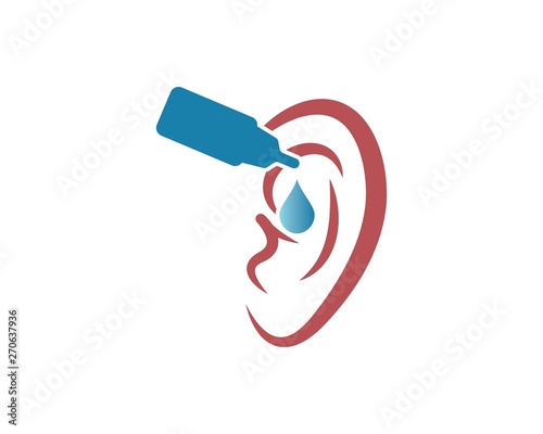 Ear logo icon vector design illustration