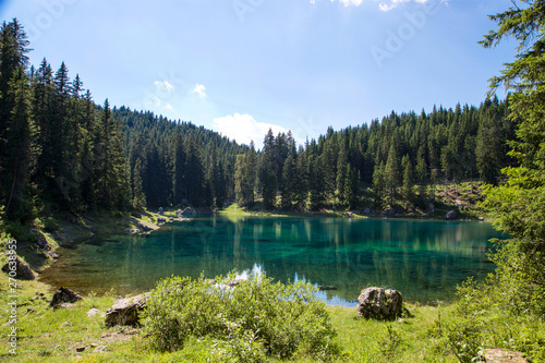Lake landscape in Trentino Alto Adige