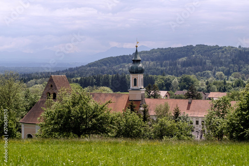Blick zum Kloster Wessobrunn photo