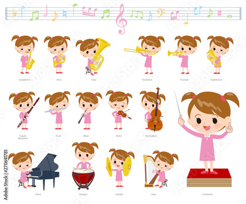 Pink clothing girl_classic music