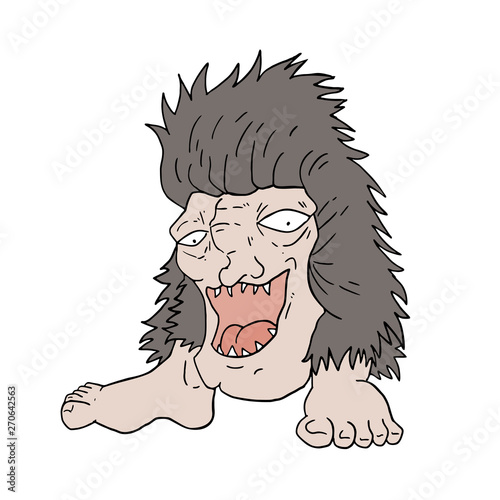 Design of ugly monster draw