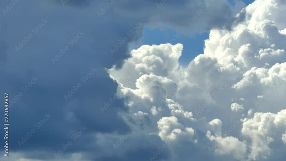 Beautiful white clouds fly across the sky against the blue sky and the sun. Beautiful white clouds fly across the sky against the blue sky and the sun.