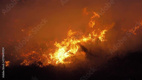 Slow motion wildfire