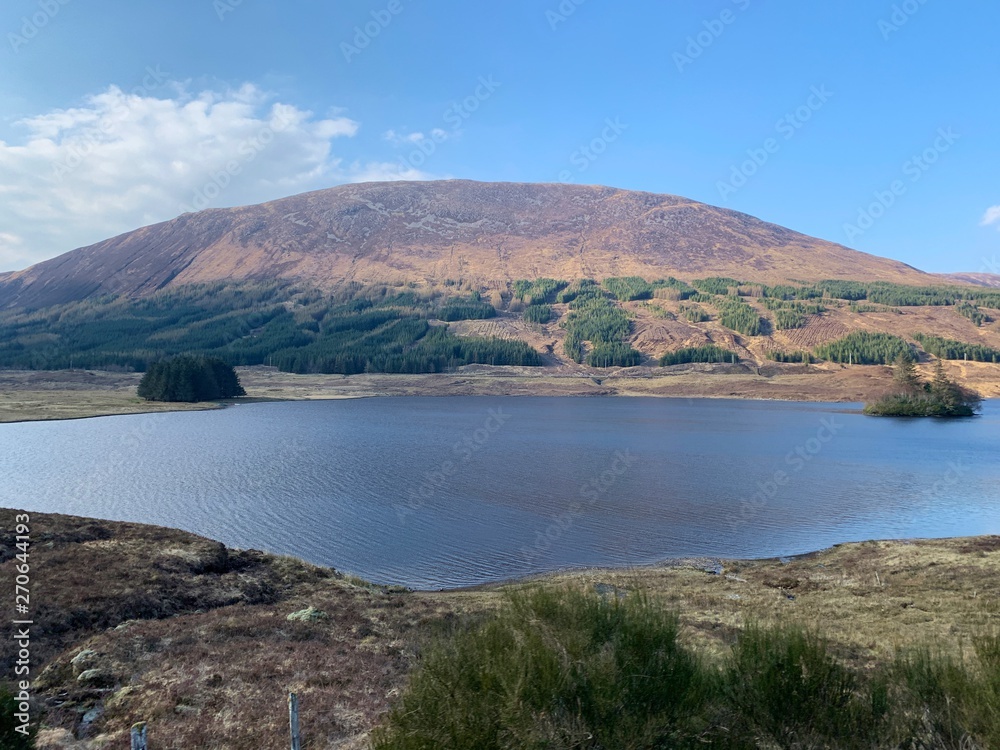Scotland Highlands over a lake