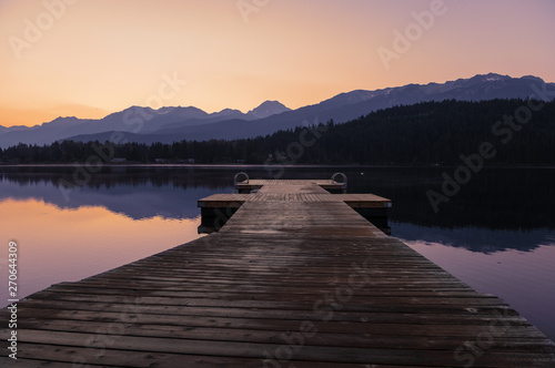 Lakeside Dock at Dawn