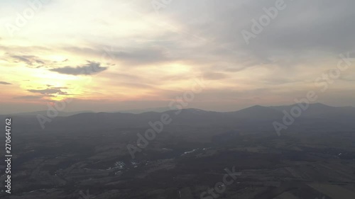 Wallpaper Mural Beautiful dawn colors above Deli Jovan and Stol mountains 4K aerial video Torontodigital.ca