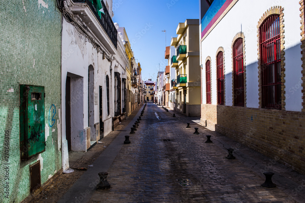 Fototapeta premium narrow street in old town 