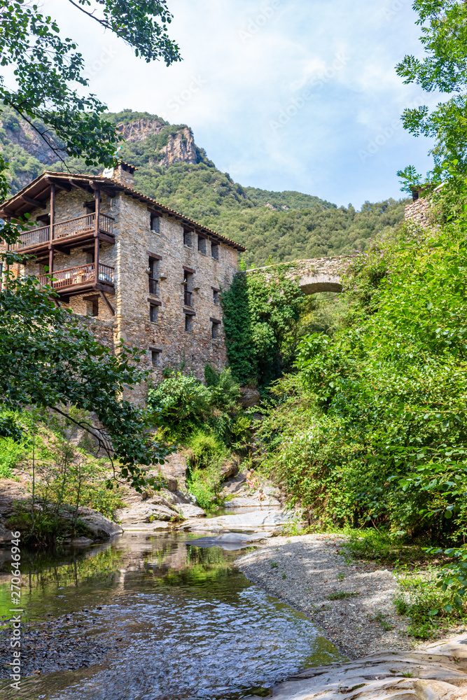 View of the bridge and the Beget stream View of the bridge and the Beget stream