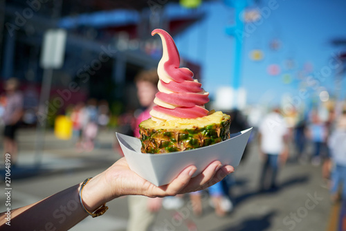Fair Food: Ice Cream and Pineapple photo