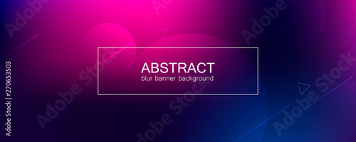 Abstract banner with gradient shapes 