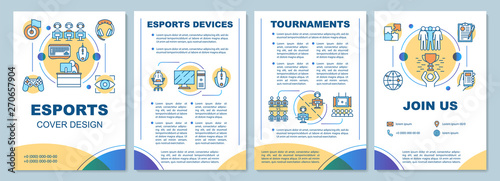 Esports brochure template layout