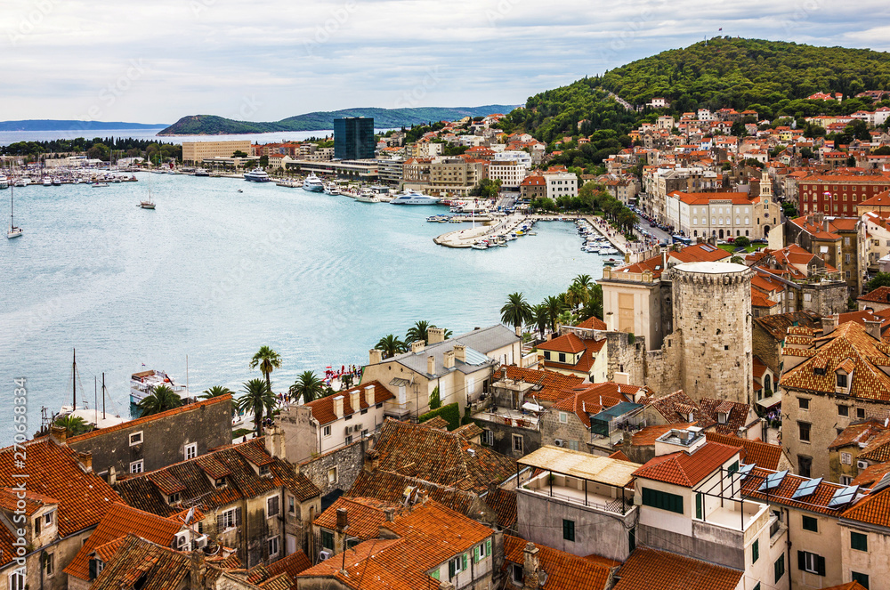 Croatia, Split city panoramic landscape.