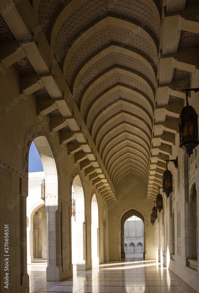 Muscat, Oman. Sultan Qaboos Grand Mosque