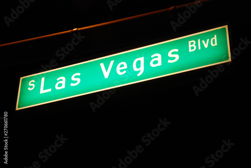 road sign Las Vegas Boulevard