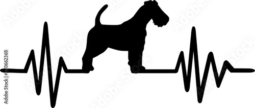 Fox Terrier frequency silhouette