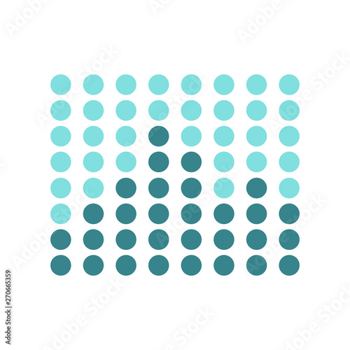 Music and Sound equalizer, circle music wave indicator. Vector illustration isolated on white background