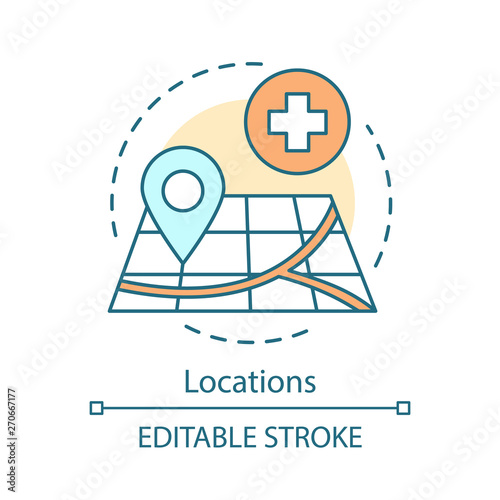 Locations concept icon