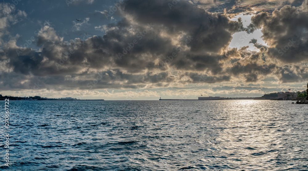 Fototapeta premium Crimea. Sea and mountains. this region has everything for recreation and tourism.