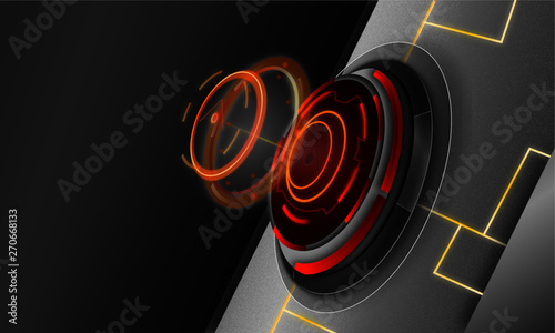 Tecnology futuristic boton