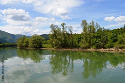 Fototapeta Naklejka Na Ścianę i Meble -  a reflection of nature in the lake