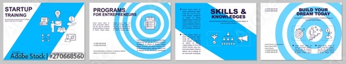 Startup training brochure template layout