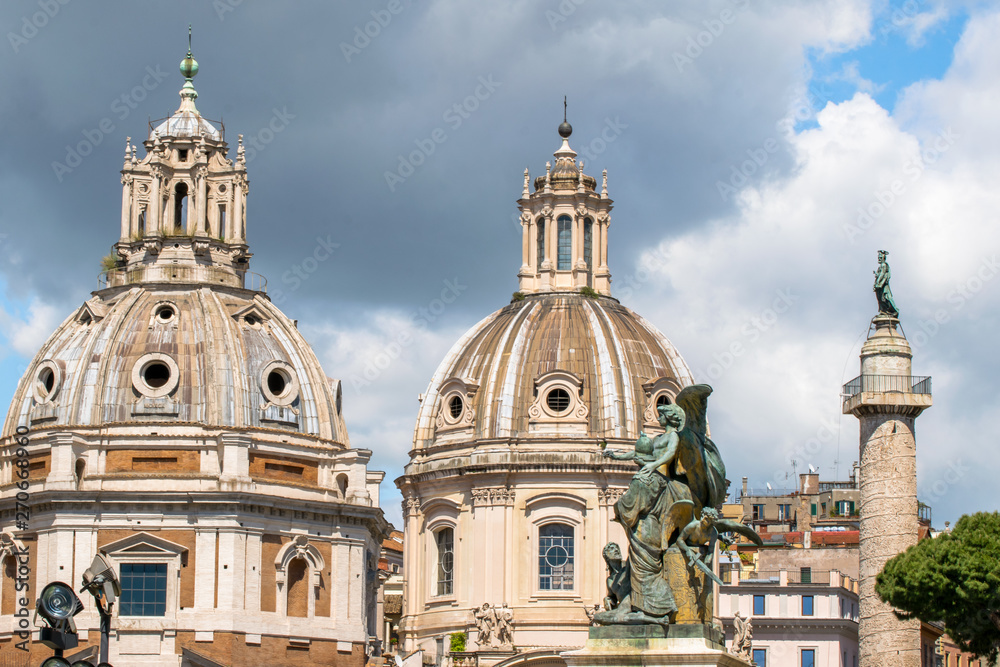 Monumental buildings in front of Altare della Patria, Piazza Venezia, Rome Italy