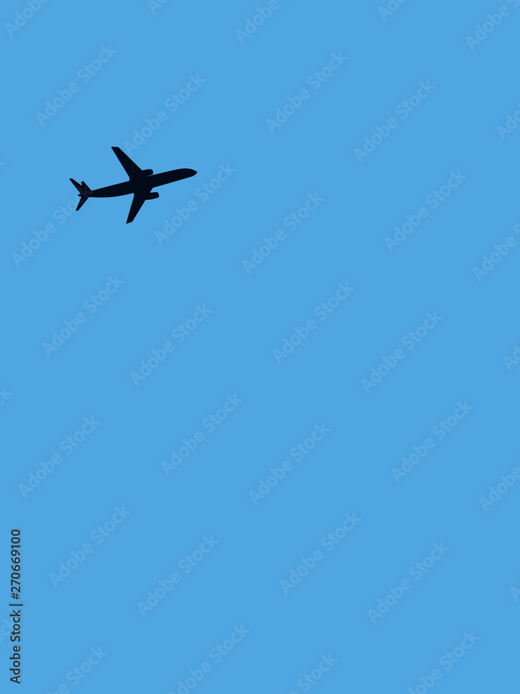 Fototapeta premium Plane on the sky background