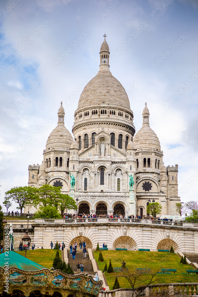 Basilica Sacre Couer at Montmartre in Paris, France