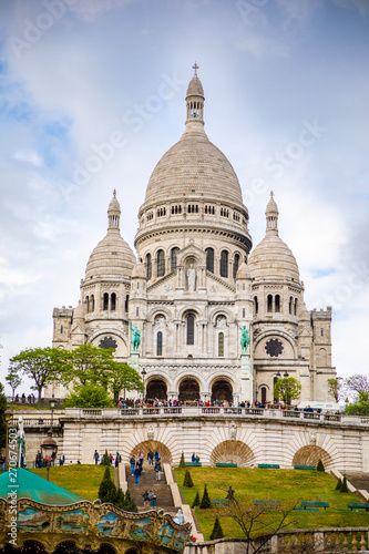 Basilica Sacre Couer at Montmartre in Paris, France photo