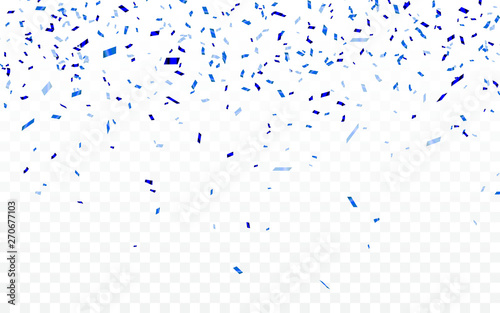 Slika na platnu Blue confetti