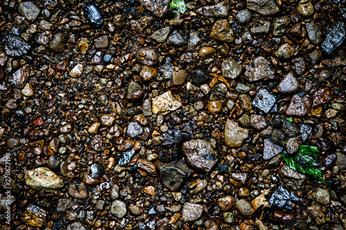 rocks of the waterbed