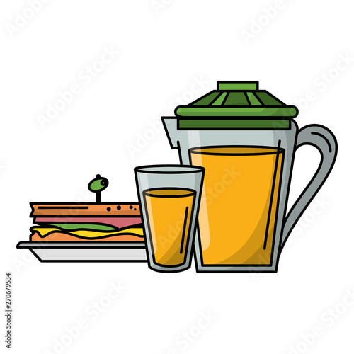 Breakfast morning food cartoons
