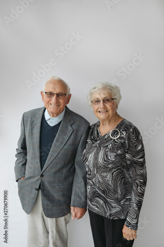 Wallpaper Mural Two happy elderly people Torontodigital.ca