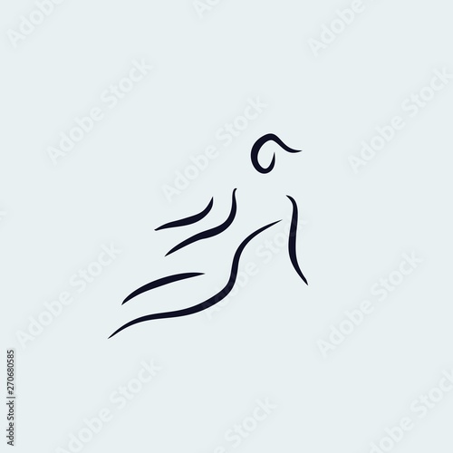 woman body silhouette icon vector design