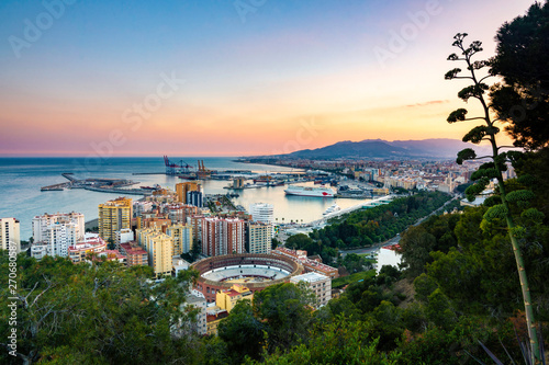 View from the Gibralfaro Lookout - Malaga, Spain photo